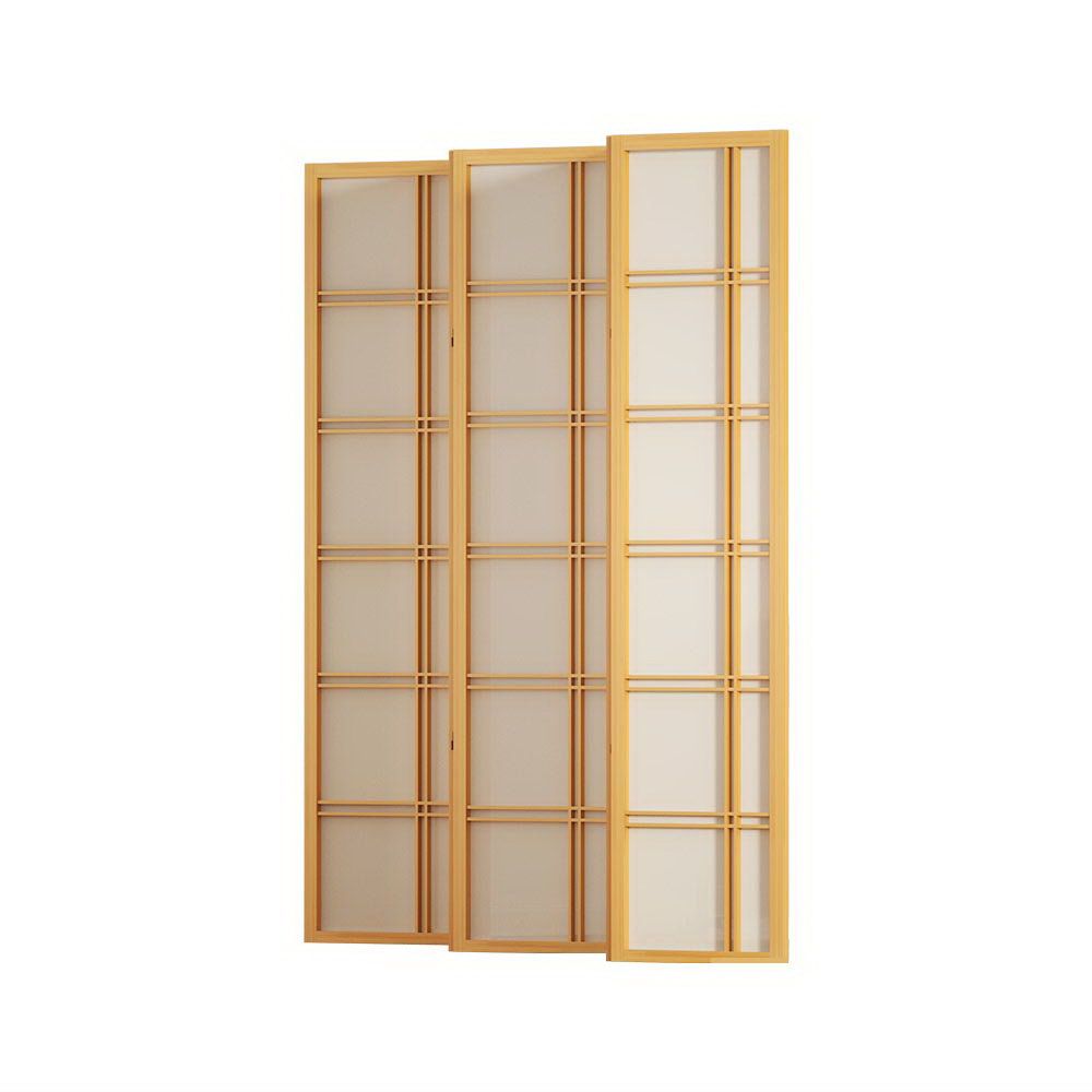 Artiss Room Divider Screen Privacy Wood Dividers Stand 6 Panel Nova Natural-Furniture > Living Room - Peroz Australia - Image - 4
