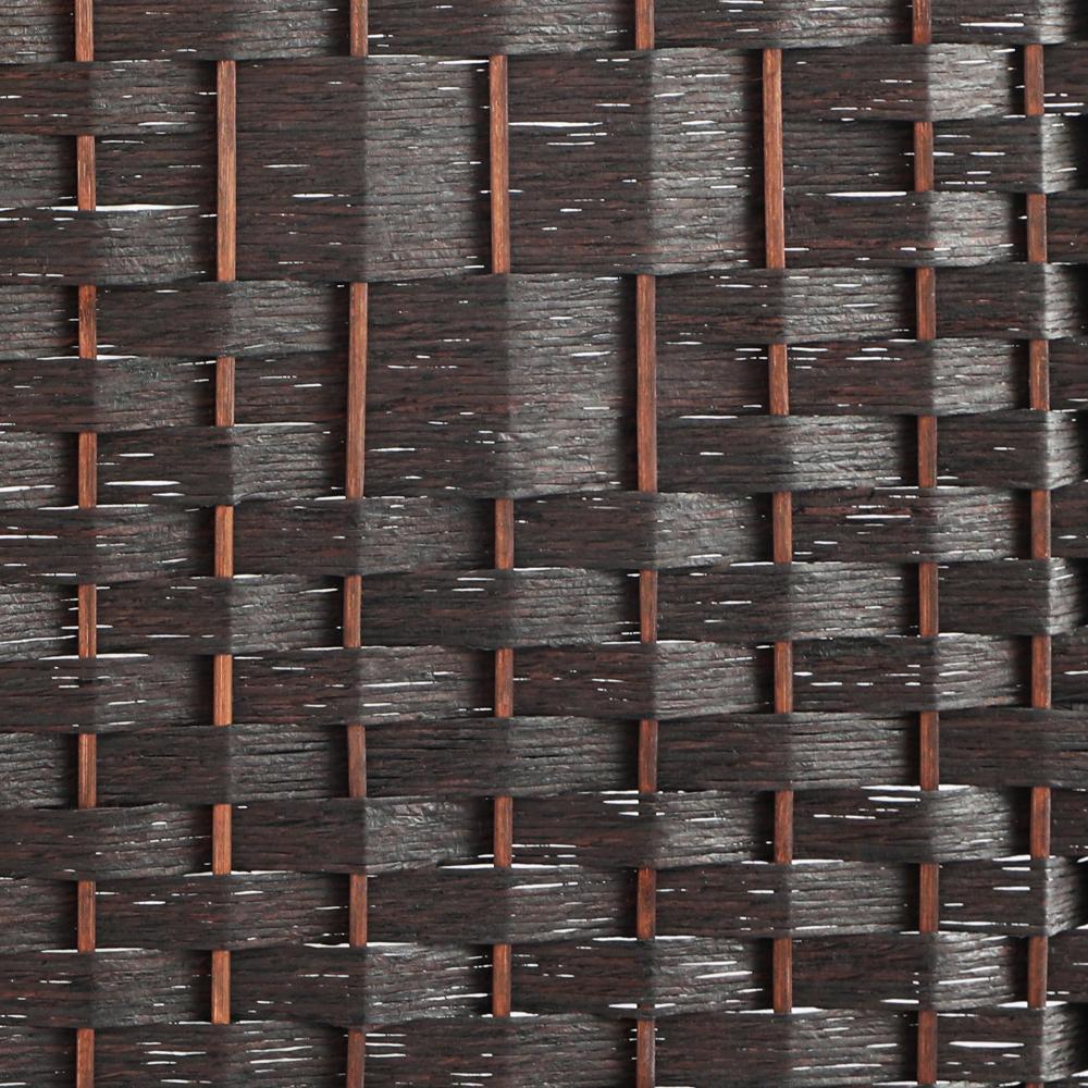 Oikiture 4 Panel Room Divider Privacy Screen Brown-Room Divider-PEROZ Accessories