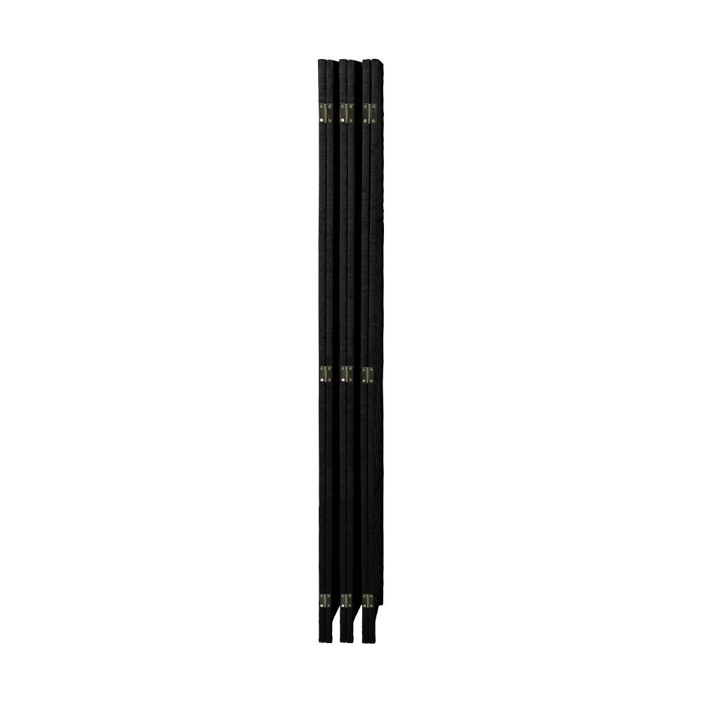 Oikiture 6 Panel Room Divider Privacy Screen Black-Room Divider-PEROZ Accessories