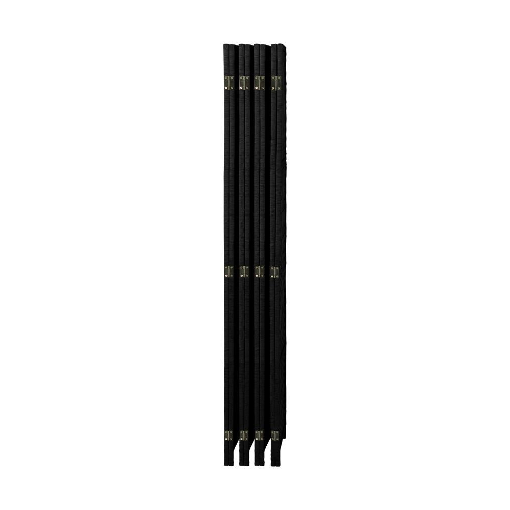 Oikiture 8 Panel Room Divider Privacy Screen Black-Room Divider-PEROZ Accessories