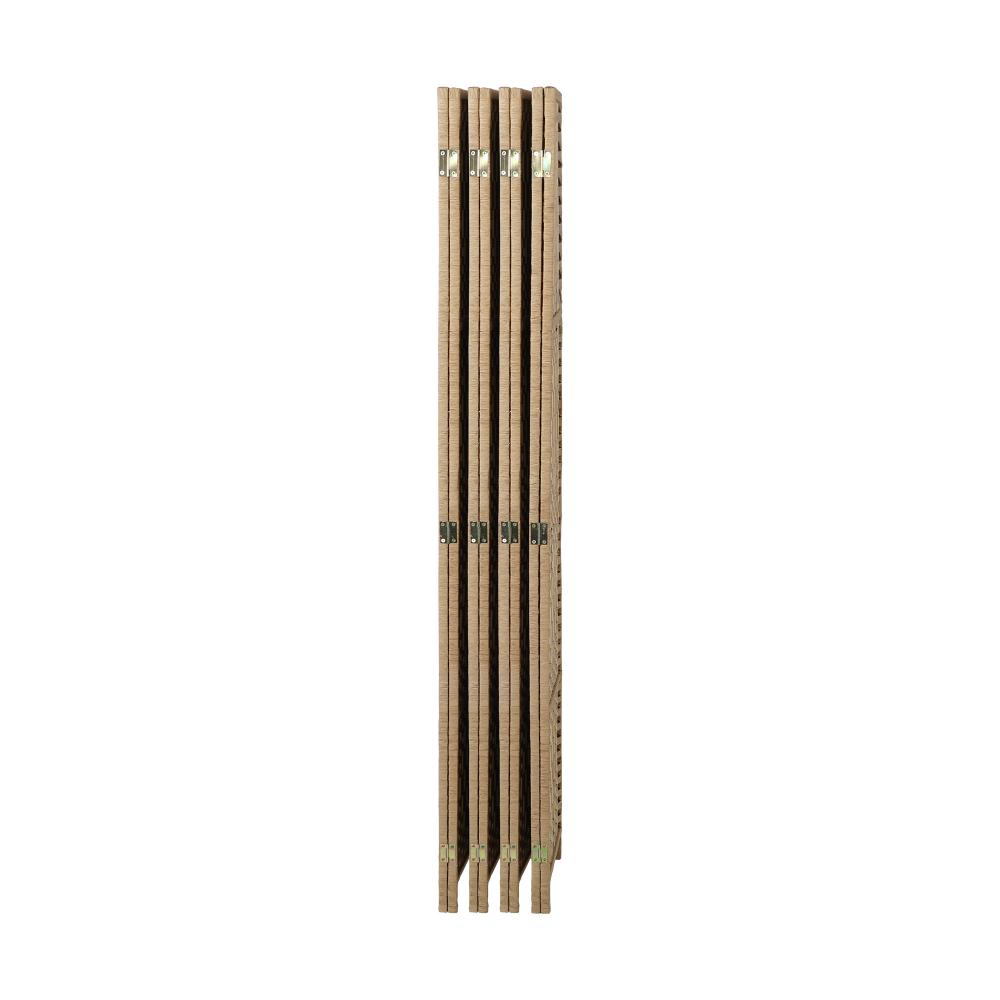 Oikiture 8 Panel Room Divider Privacy Screen Wood-Room Divider-PEROZ Accessories