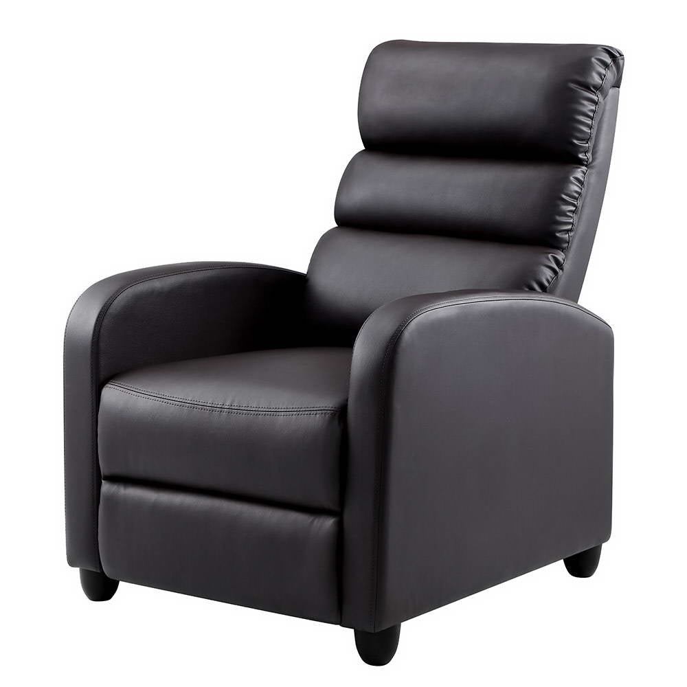 Artiss Luxury Recliner Chair Chairs Lounge Armchair Sofa Leather Cover Brown-Furniture > Living Room - Peroz Australia - Image - 1