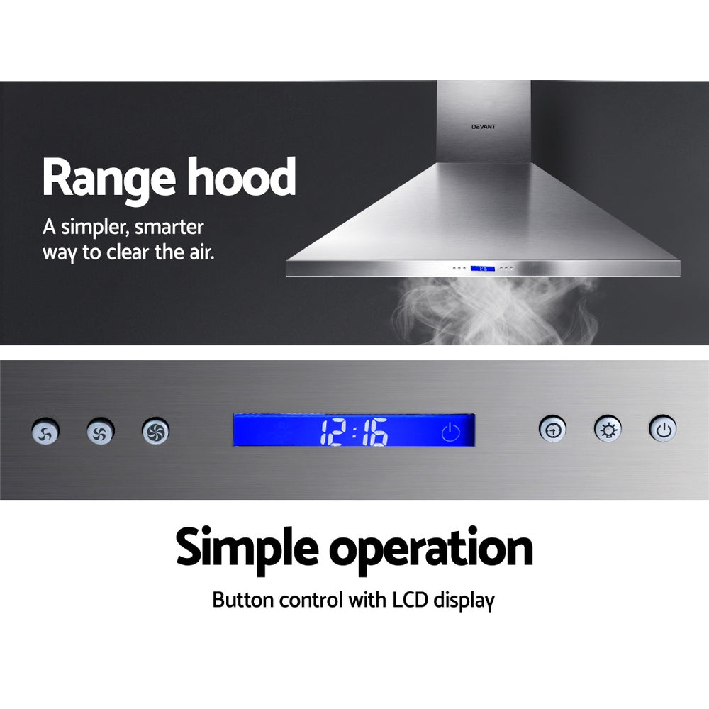 Devanti 1200mm Commercial BBQ Rangehood - Silver-Appliances > Kitchen Appliances-PEROZ Accessories