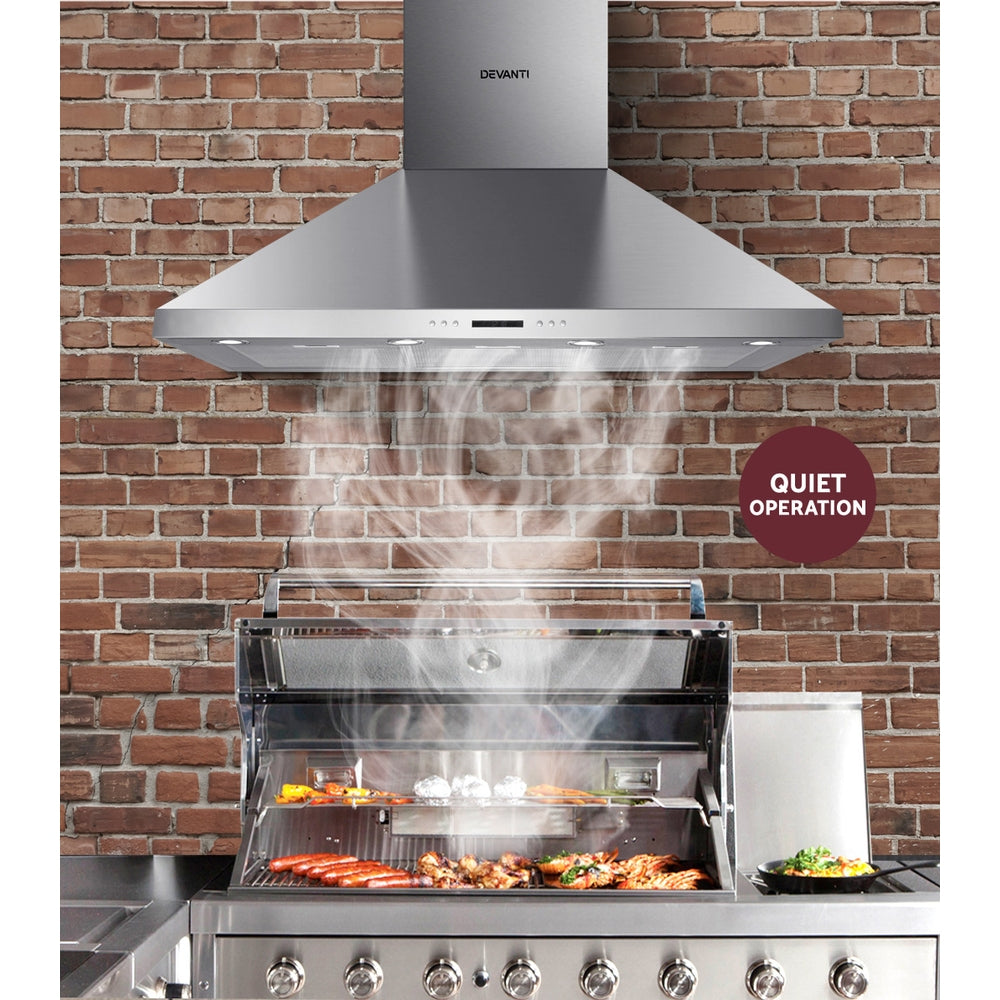 Devanti 1200mm Commercial BBQ Rangehood - Silver-Appliances &gt; Kitchen Appliances-PEROZ Accessories