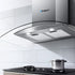 Devanti Range Hood 900mm Rangehood Kitchen Stainless Glass Canopy 90cm-Appliances > Kitchen Appliances-PEROZ Accessories