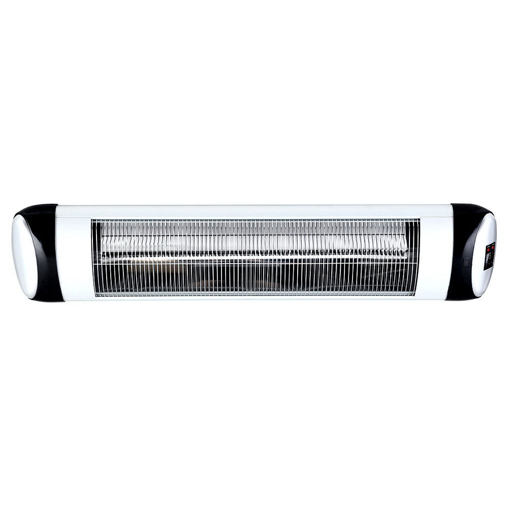 Devanti Electric Radiant Heater Patio Strip Heaters Infrared Indoor Outdoor Patio Remote Control 2000W-Heaters-PEROZ Accessories