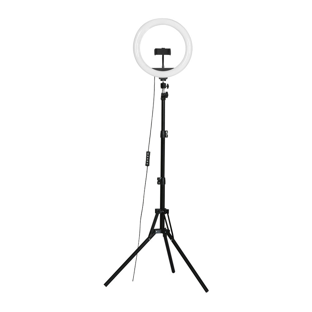 Embellir 10" LED Ring Light 5500K Dimmable Diva Diffuser With Stand Make Up Studio-Audio & Video > Photography-PEROZ Accessories