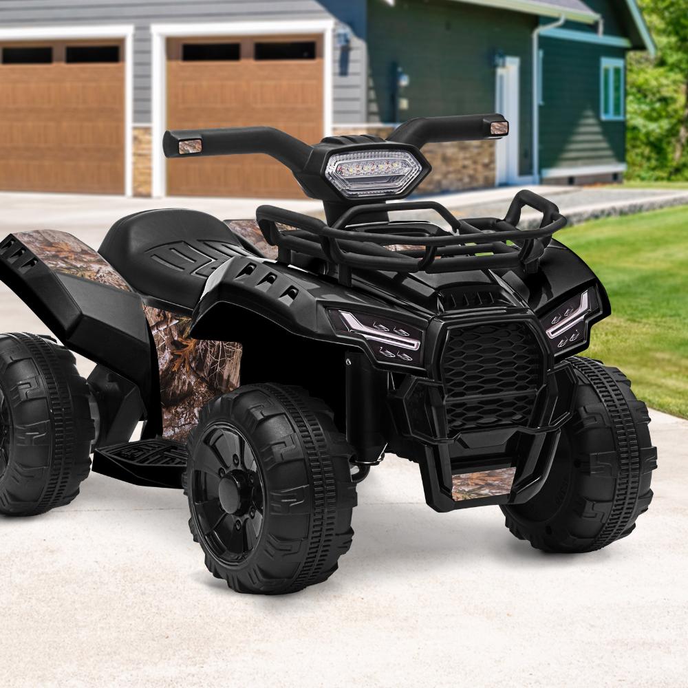 Mazam Ride On Car Electric ATV Bike Vehicle for Toddlers Kids Rechargeable Black-Ride On Car-PEROZ Accessories