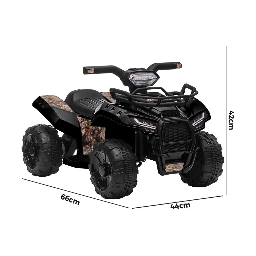 Mazam Ride On Car Electric ATV Bike Vehicle for Toddlers Kids Rechargeable Black-Ride On Car-PEROZ Accessories