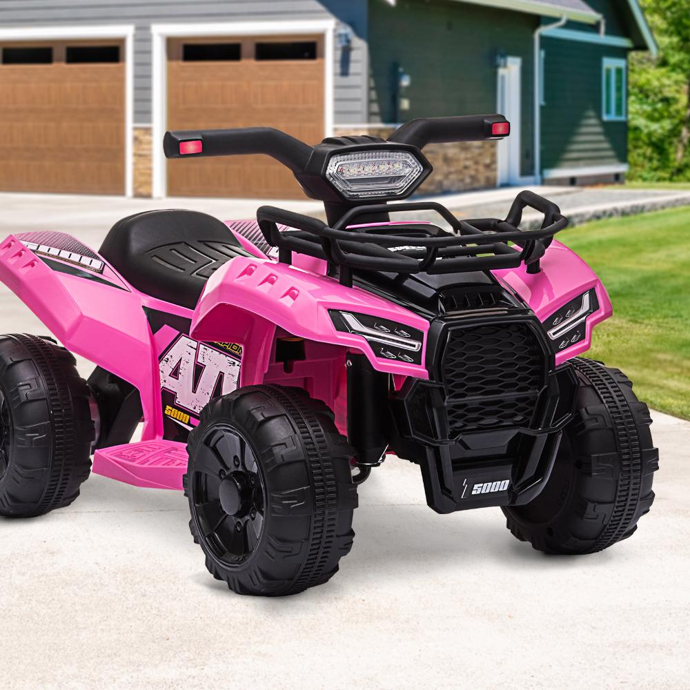Mazam Ride On Car Electric ATV Bike Vehicle for Toddlers Kids Rechargeable Pink-Ride On Car-PEROZ Accessories