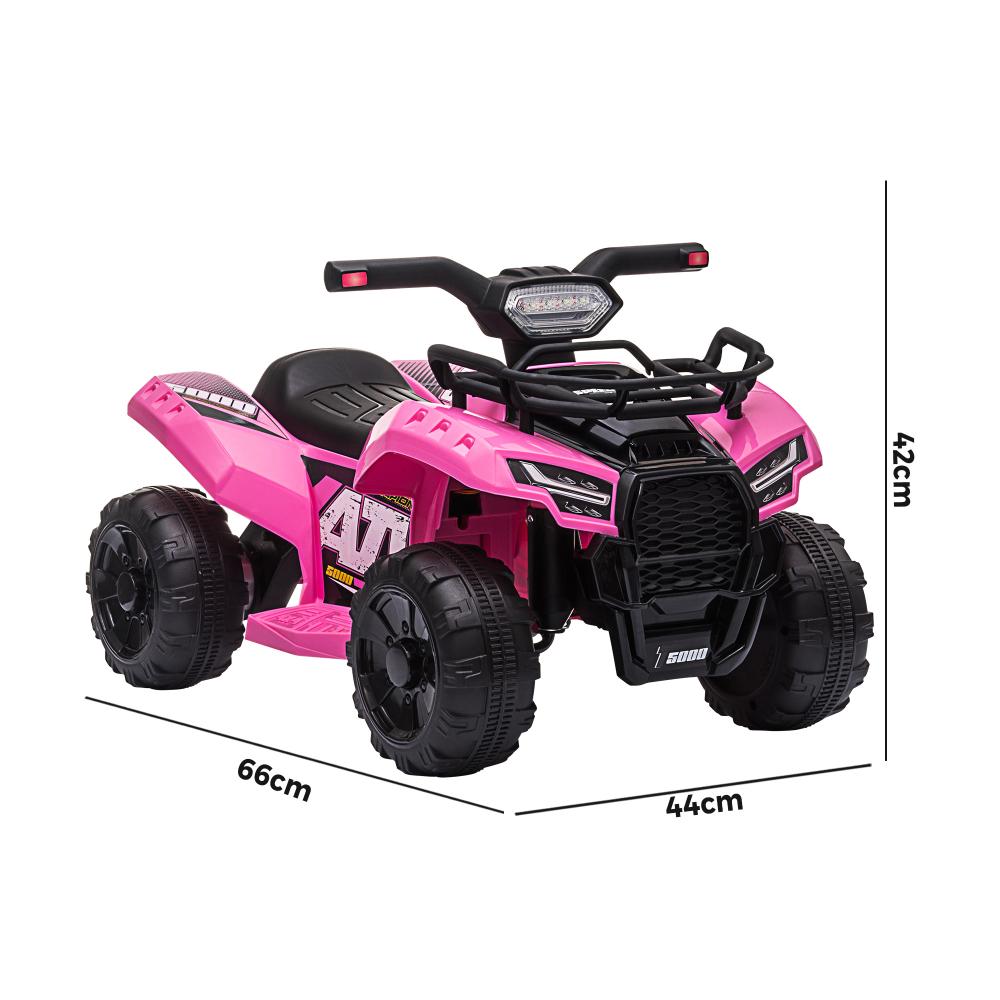 Mazam Ride On Car Electric ATV Bike Vehicle for Toddlers Kids Rechargeable Pink-Ride On Car-PEROZ Accessories