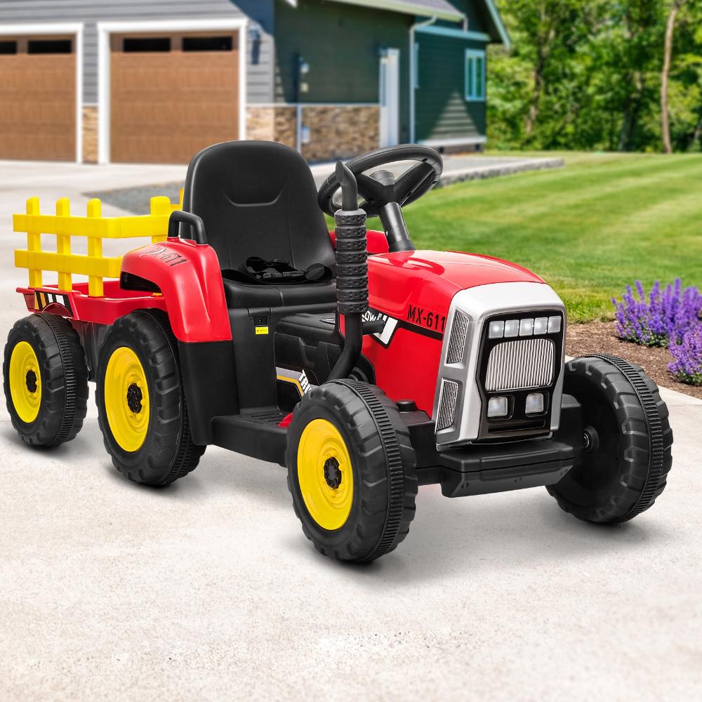 Mazam Kids Ride On Tractor W/ Trailer Electric Vehicle Toy Car Bluetooth Gift-Ride On Car-PEROZ Accessories
