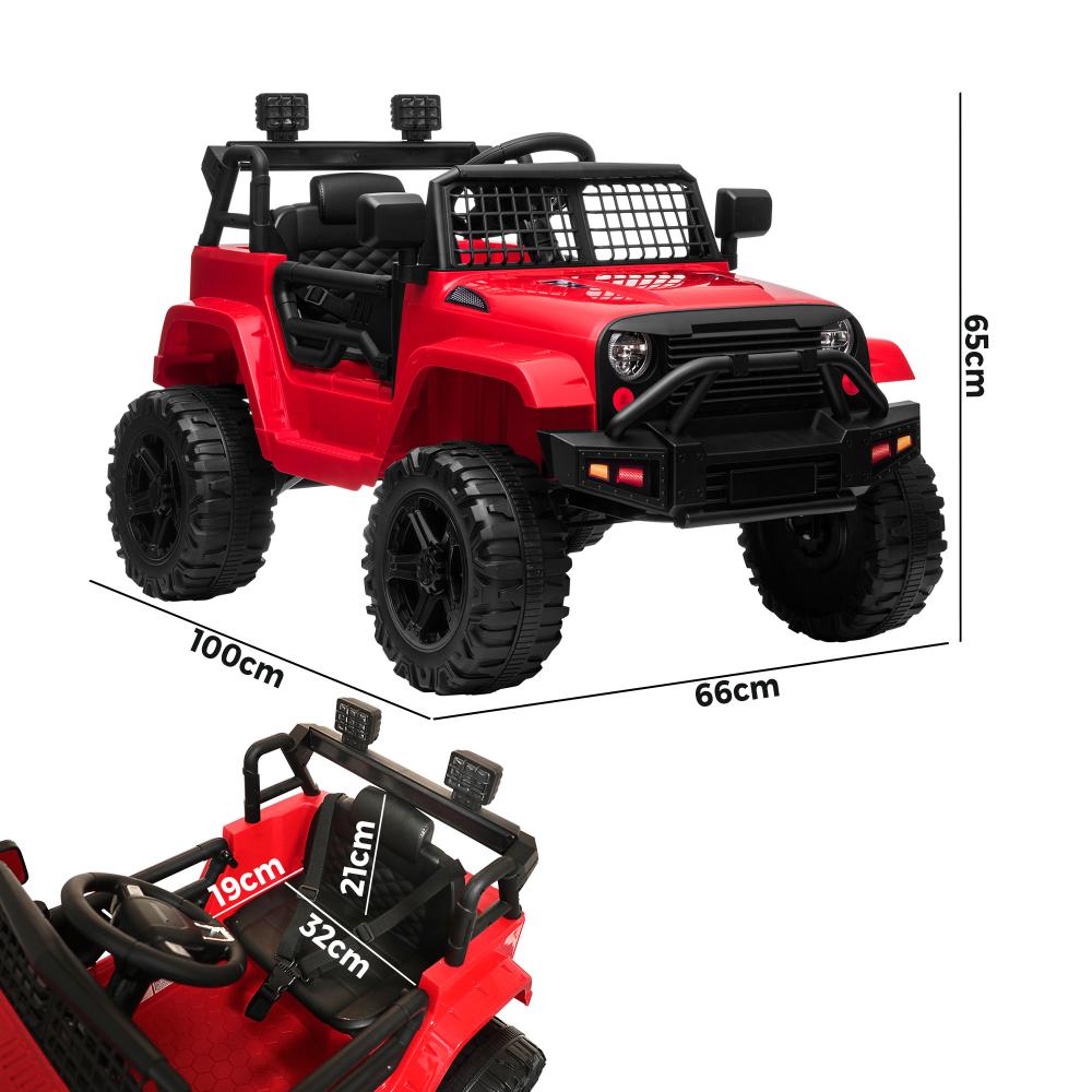 Mazam Ride on Car Jeep Kids Ride on Car Toy Car-Red-Ride On Car-PEROZ Accessories