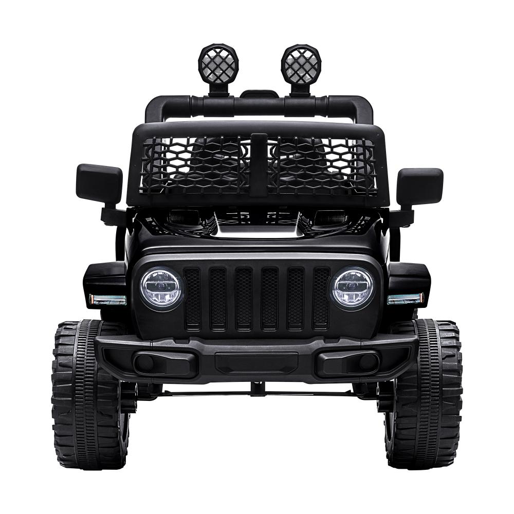 Mazam Jeep Kids Ride On Car with 12V Battery Twin Motors and Remote Control Black-Ride On Car-PEROZ Accessories