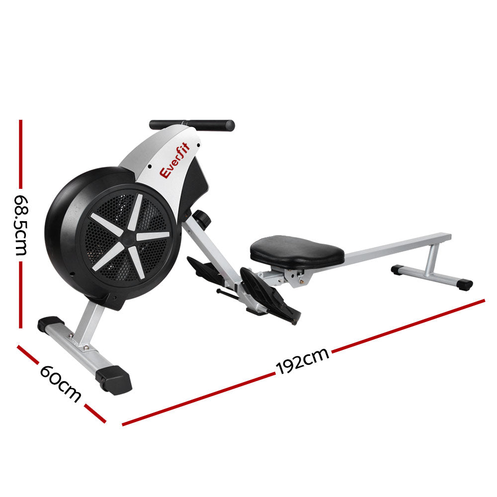Everfit 8 Level Rowing Exercise Machine-Sports & Fitness > Fitness Accessories-PEROZ Accessories