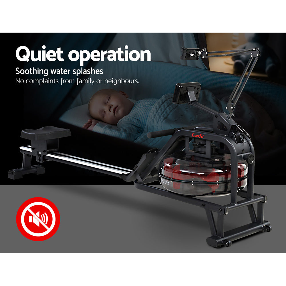Everfit Rowing Exercise Machine Rower Water Resistance Fitness Gym Home Cardio-Sports & Fitness > Fitness Accessories-PEROZ Accessories