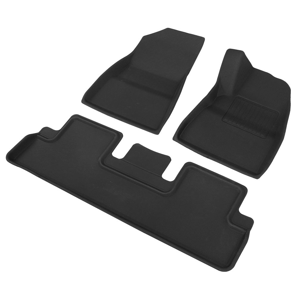 Weisshorn Car Rubber Floor Mats Front and Rear For Tesla Model 3 2021-2022-Auto Accessories > Auto Accessories Others-PEROZ Accessories