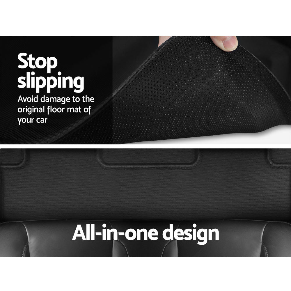 Weisshorn Car Rubber Floor Mats Front and Rear For Tesla Model 3 2021-2022-Auto Accessories > Auto Accessories Others-PEROZ Accessories