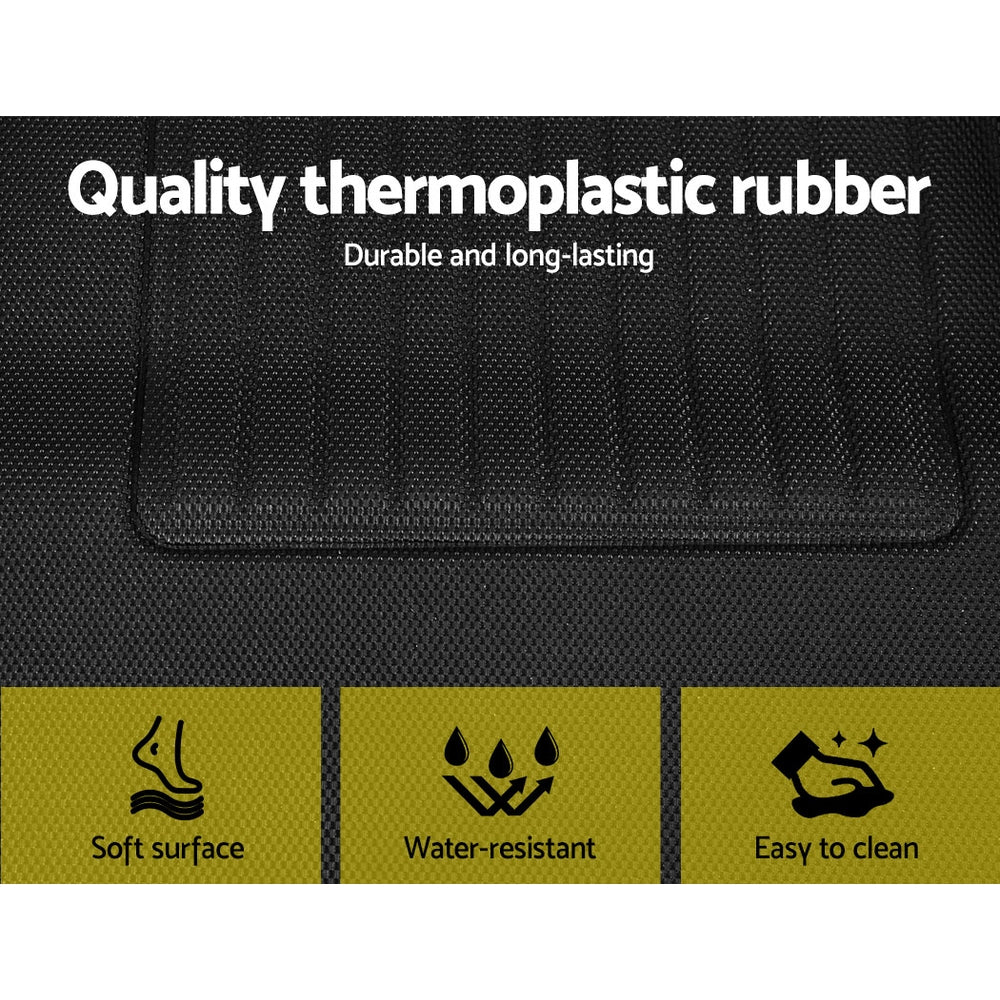 Weisshorn Car Rubber Floor Mats Front and Rear For Tesla Model 3 2021-2022-Auto Accessories > Auto Accessories Others-PEROZ Accessories