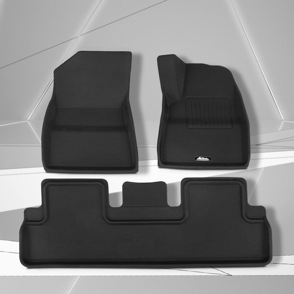 Weisshorn Car Rubber Floor Mats Front and Rear For Tesla Model 3 2021-2022-Auto Accessories > Auto Accessories Others-PEROZ Accessories