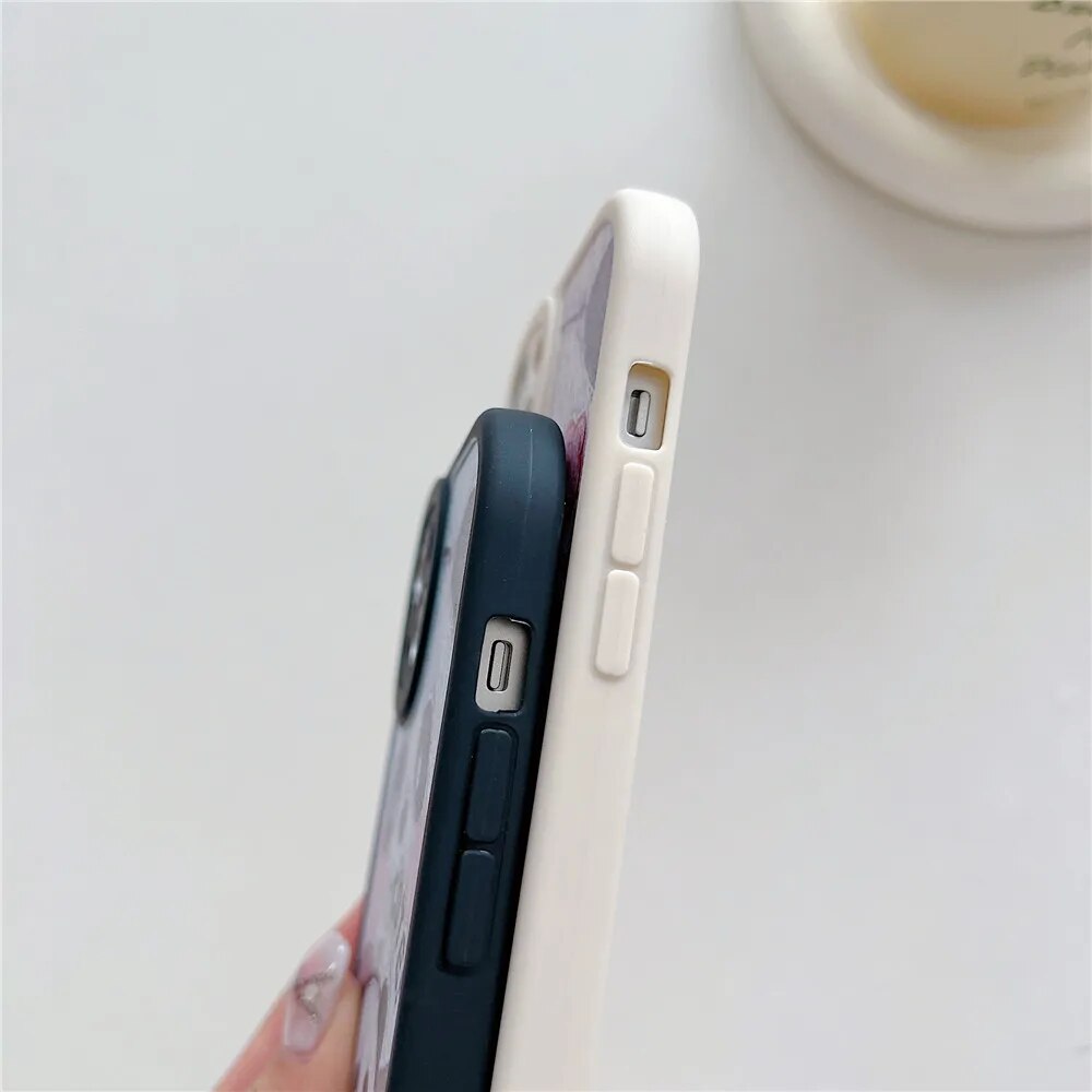 Anymob iPhone Case Shockproof Blue Cute Panda Phone Case Silicone Lens Protective Shockproof Cover-Mobile Phone Cases-PEROZ Accessories
