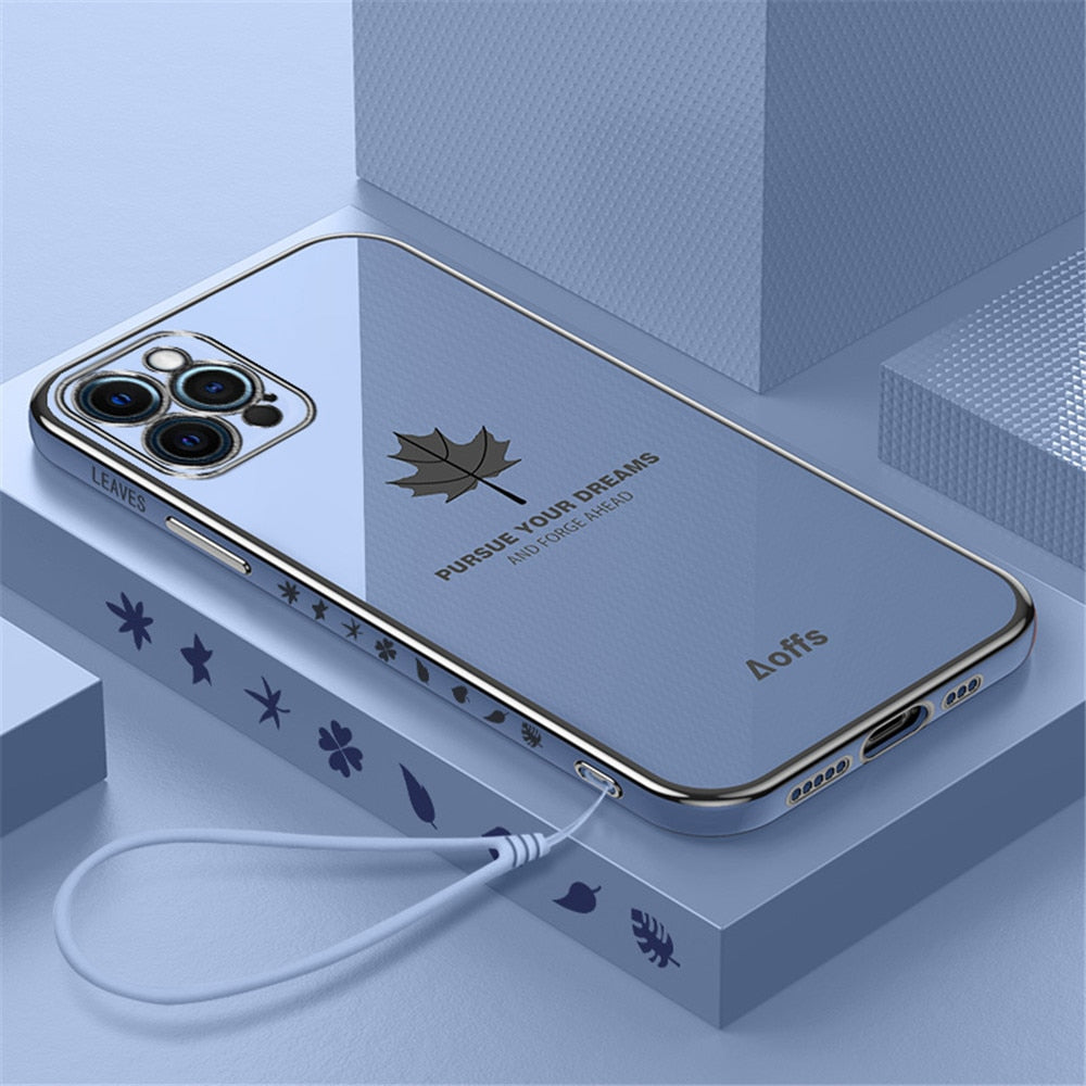 Anymob iPhone Red Electroplated Soft Cover Square Edge Bumper Phone Case-Mobile Phone Cases-PEROZ Accessories