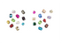 Anykidz Jibbitz Random Gem 10pcs Shoe Charm Accessories Jeans Clogs Pendants Designer Ornament for Crocs-Shoe Accessories-PEROZ Accessories