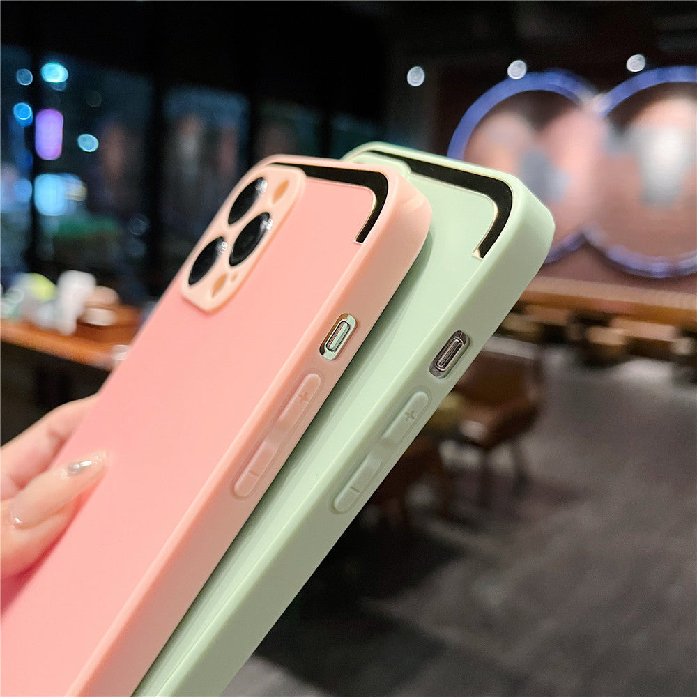 Anymob iPhone Case Neon Frosted Skin Feel Camera Protection Mobile Cover For iPhone 14 11 12 13 Pro XS Max X XR 7 8 Plus-Mobile Phone Cases-PEROZ Accessories