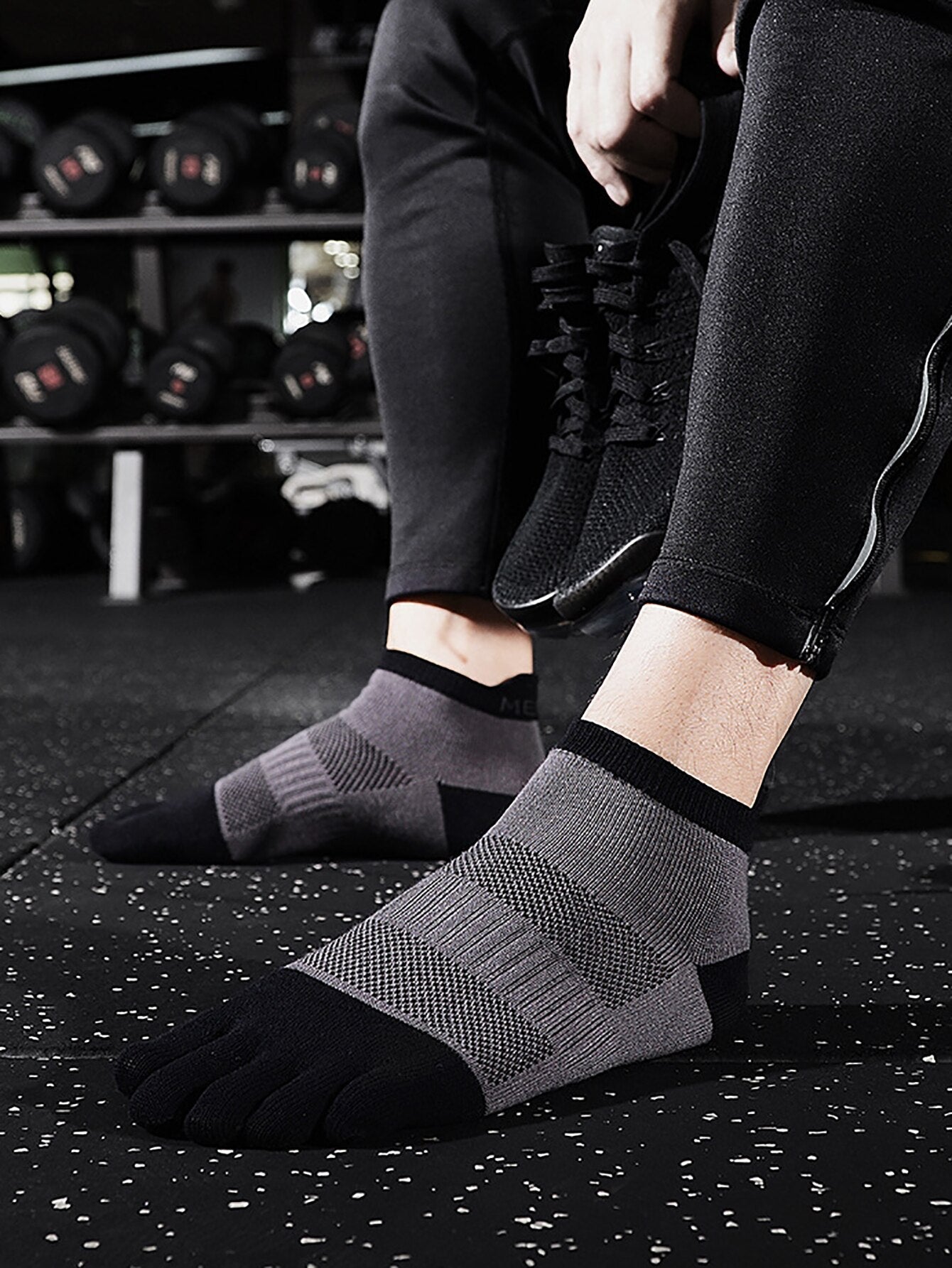 Anysox 5 Pairs One Size 36-42 Gray Men&