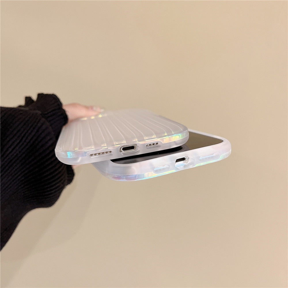 Anymob iPhone Moon Dust Gradient Aurora Case Soft Silicon Shockproof Phone Cover-Mobile Phone Cases-PEROZ Accessories