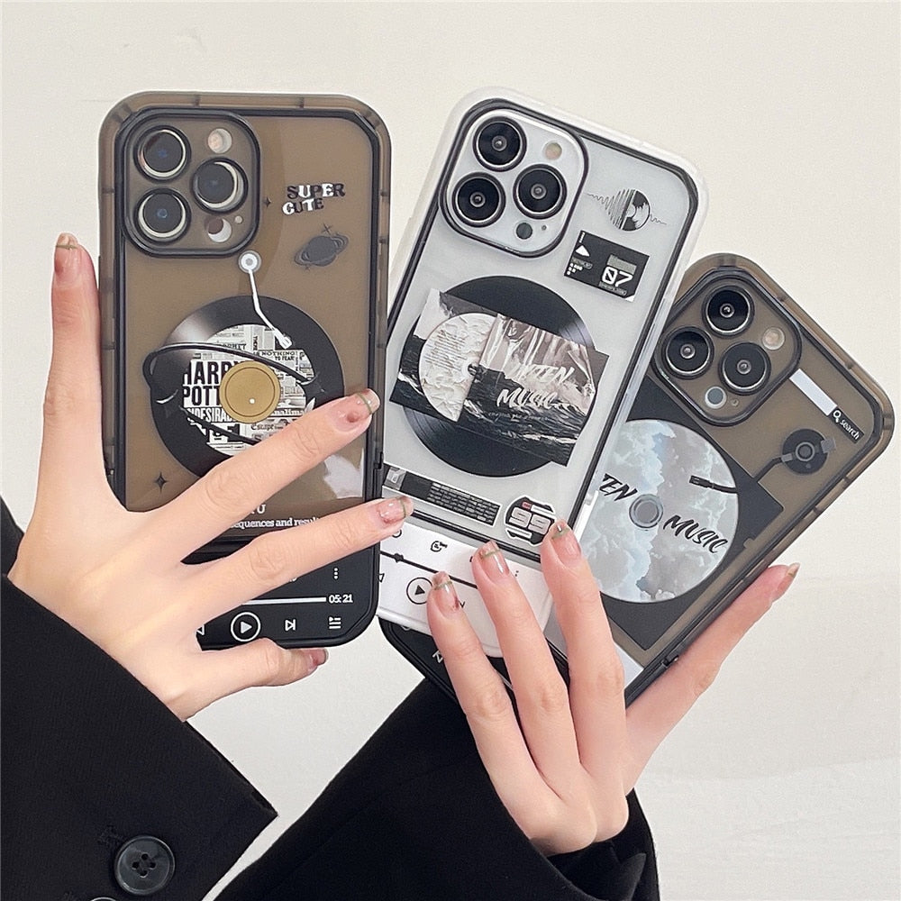 Anymob iPhone Music Recorder Invisible Wristband Bracket Phone Case Silicon Cover-Mobile Phone Cases-PEROZ Accessories