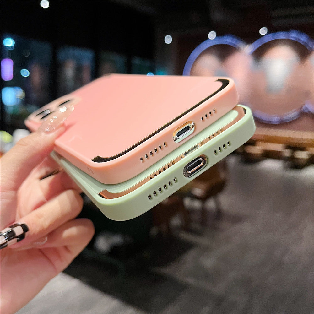 Anymob iPhone Case Neon Frosted Skin Feel Camera Protection Mobile Cover For iPhone 14 11 12 13 Pro XS Max X XR 7 8 Plus-Mobile Phone Cases-PEROZ Accessories