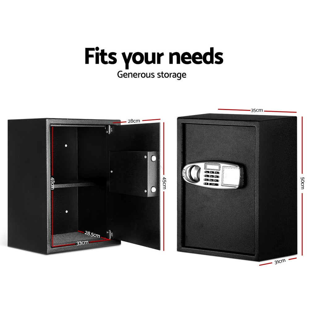 UL-TECH Electronic Safe Digital Security Box LCD Display 50cm-Home & Garden > Storage-PEROZ Accessories