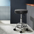 Artiss Round Salon Stool Black PU Swivel Barber Hair Dress Chair Hydraulic Lift-Furniture > Bar Stools & Chairs - Peroz Australia - Image - 1