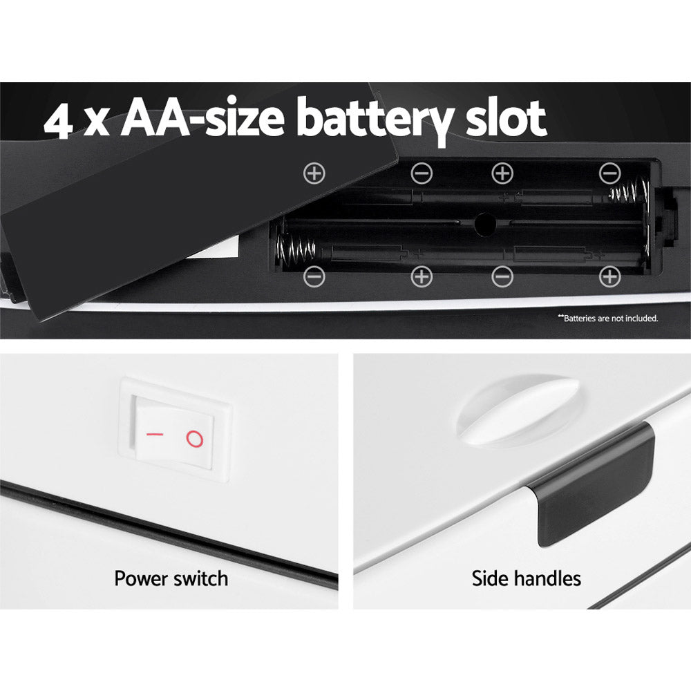 Devanti 45L Motion Sensor Bin Rubbish Automatic White-Home & Garden > Kitchen Bins-PEROZ Accessories