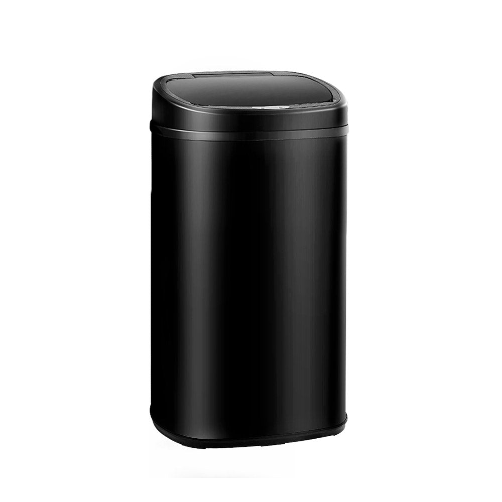 Devanti 58L Motion Sensor Bin Rubbish Automatic Black-Home & Garden > Kitchen Bins-PEROZ Accessories