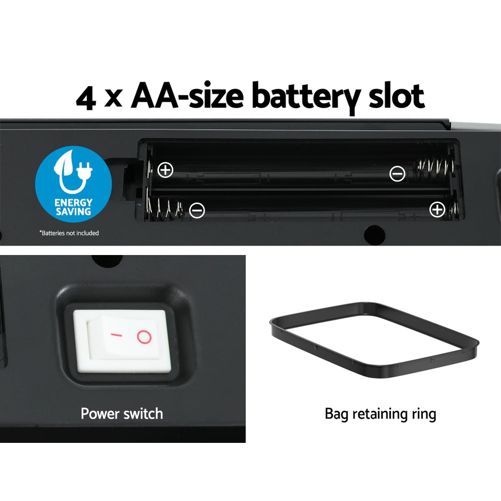 Devanti 70L Motion Sensor Bin Pedal Bins Automatic Black-Appliances > Appliances Others-PEROZ Accessories