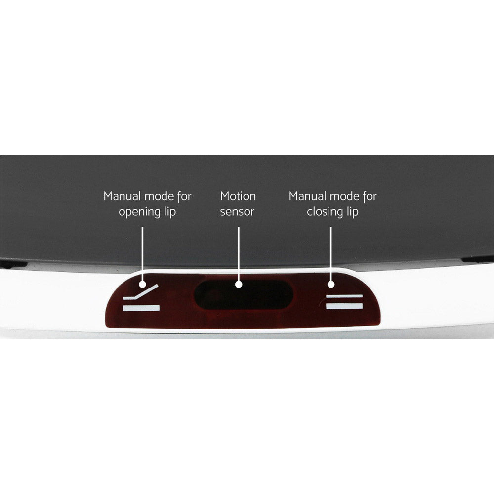 Devanti 9L Motion Sensor Bin Rubbish Automatic Ash Black-Home & Garden > Kitchen Bins-PEROZ Accessories