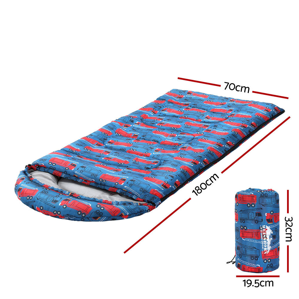 Weisshorn Sleeping Bag Kids Single Bags 180cm Thermal Camping Hiking Blue-Outdoor > Camping-PEROZ Accessories