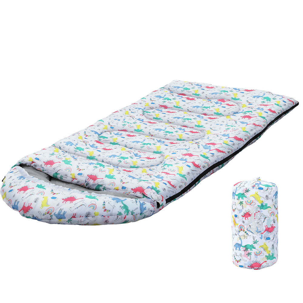 Weisshorn Sleeping Bag Kids Single Bags 180cm Thermal Camping Hiking White-Outdoor > Camping-PEROZ Accessories