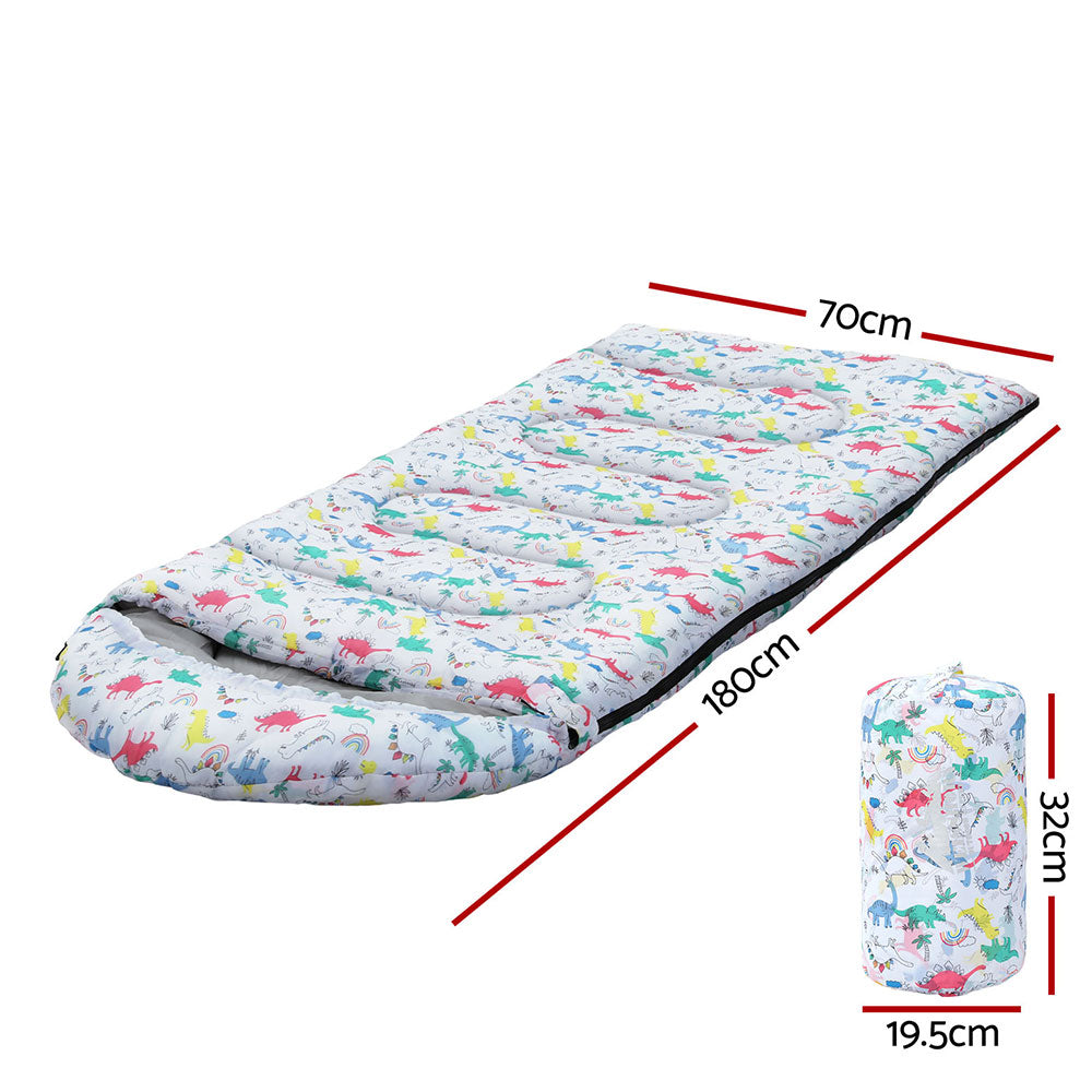 Weisshorn Sleeping Bag Kids Single Bags 180cm Thermal Camping Hiking White-Outdoor > Camping-PEROZ Accessories