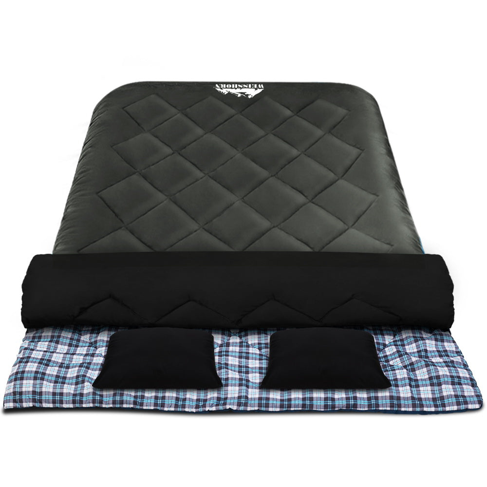 Weisshorn Sleeping Bag Camping Hiking Tent Outdoor Comfort 5 Degree Grey-Outdoor > Camping-PEROZ Accessories