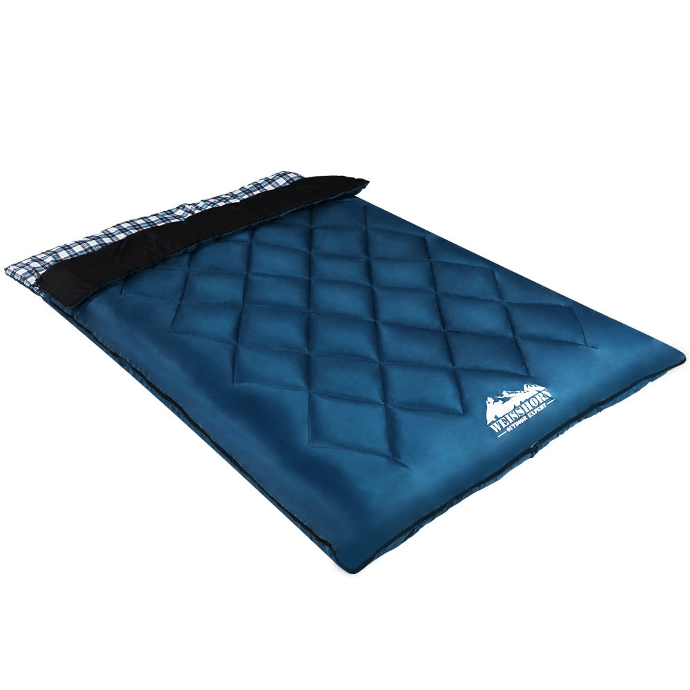 Weisshorn Sleeping Bag Camping Hiking Tent Outdoor Comfort 5 Degree Navy-Outdoor > Camping-PEROZ Accessories