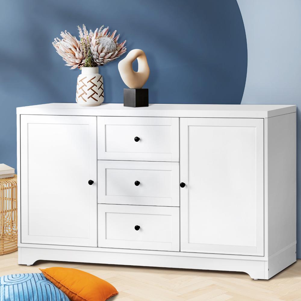 Oikiture Buffet Sideboard Cabinet Storage Cupboard Hallway Hamptons Furniture-Sideboard-PEROZ Accessories