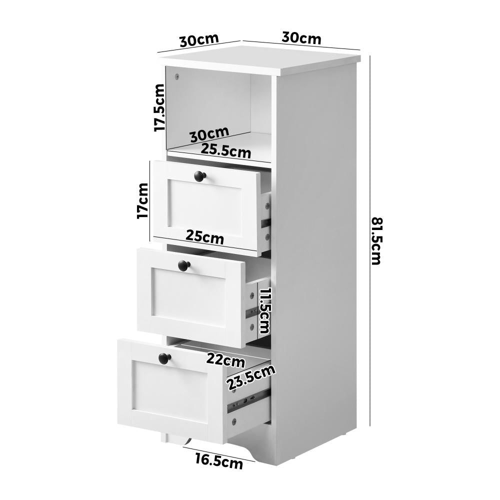 Oikiture Storage Cabinet Sideboard Dresser Cupboard Hallway Hamptons Furniture-Sideboard-PEROZ Accessories
