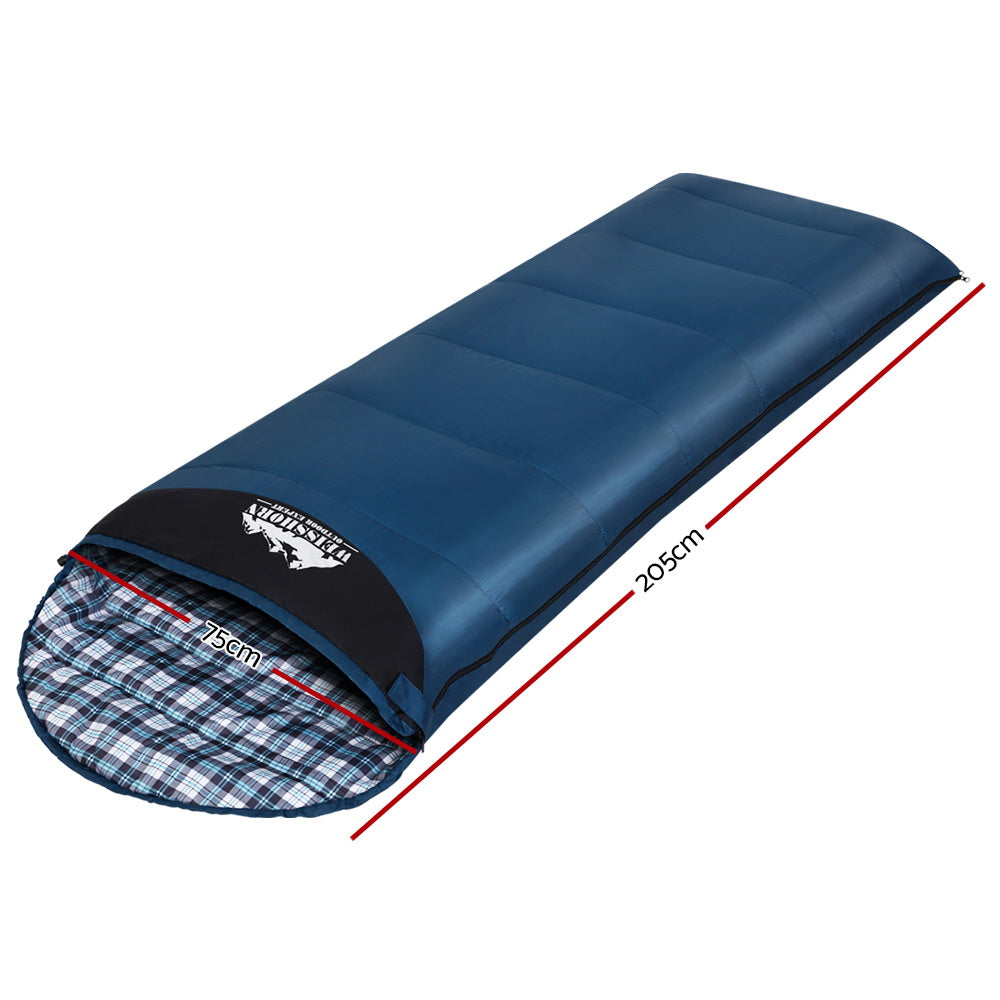 Weisshorn Sleeping Bag Single Camping Hiking Winter Thermal-Outdoor > Camping-PEROZ Accessories