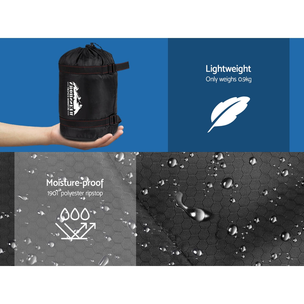 Weisshorn Sleeping Bag Single Camping Hiking Winter Thermal-Outdoor > Camping-PEROZ Accessories