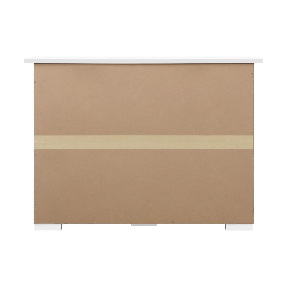 Oikiture Sideboard Buffet Side Hallway Table Floor Cabinets Desk Storage Cupboard Shelf Home Furniture _White-Sideboard-PEROZ Accessories