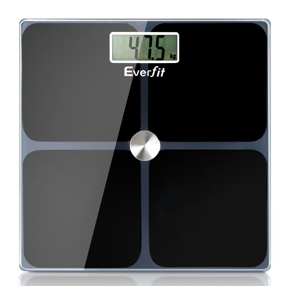 Everfit Bathroom Scales Digital Weighing Scale 180KG Electronic Monitor Tracker-Home & Garden > Scales-PEROZ Accessories