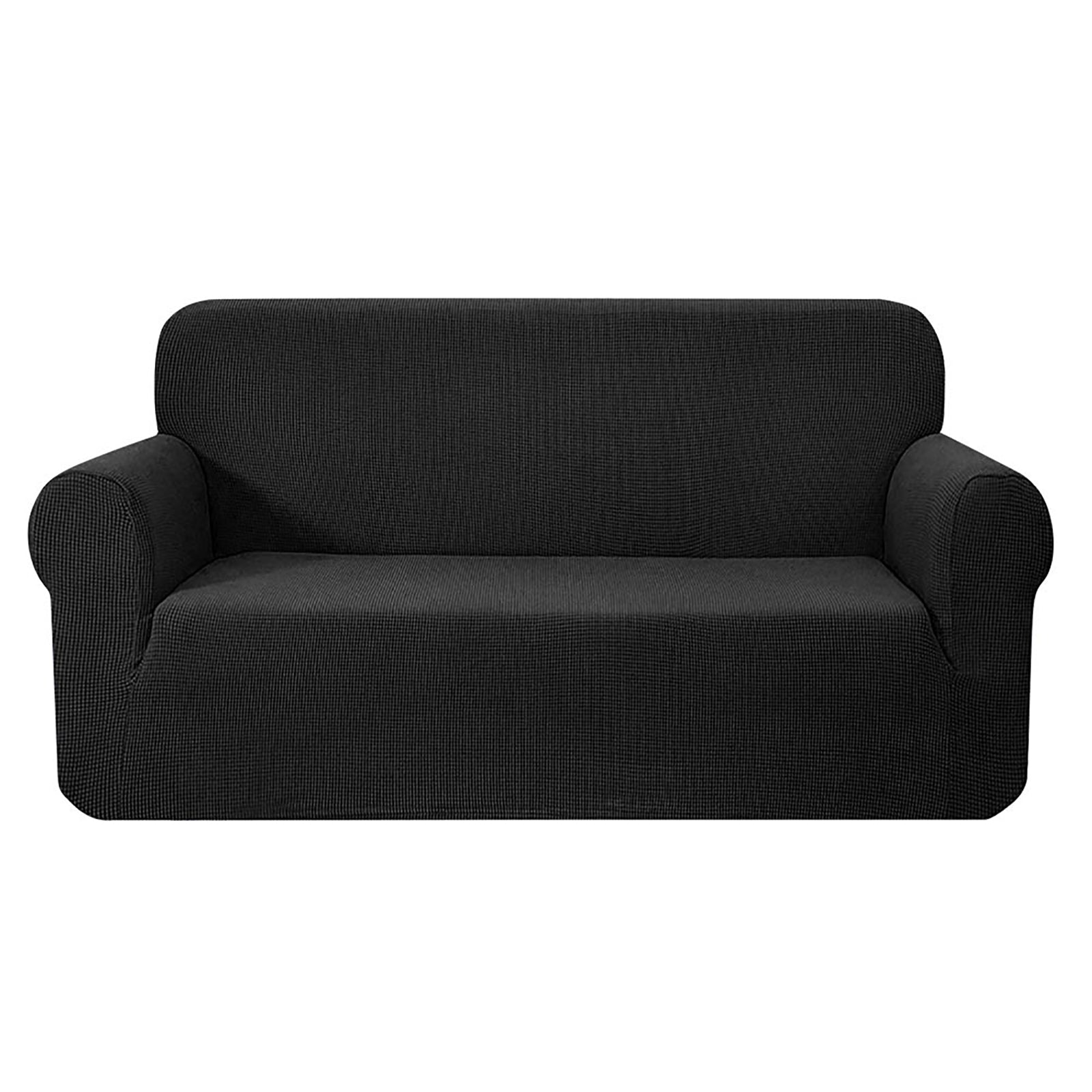 Artiss High Stretch Sofa Cover Couch Lounge Protector Slipcovers 3 Seater Black-Furniture > Sofas - Peroz Australia - Image - 1